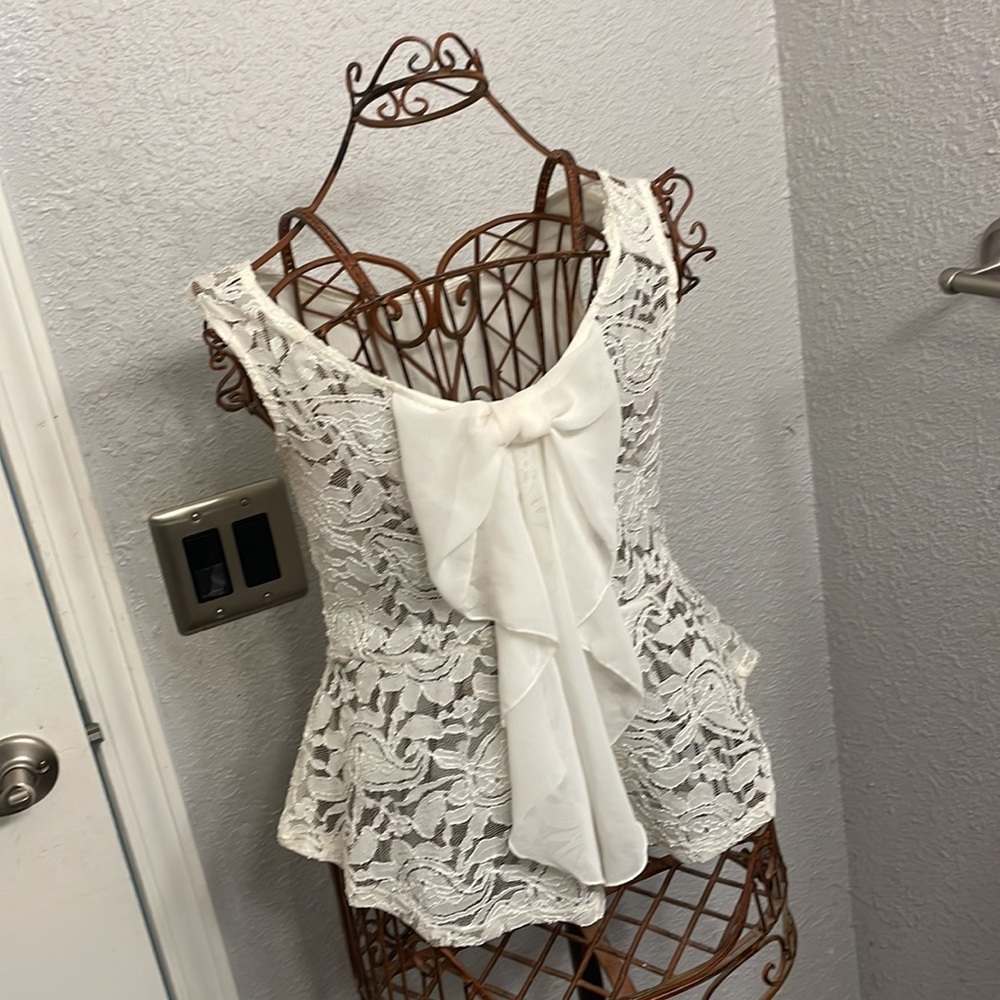Ambiance Apparel Lace Tank Top